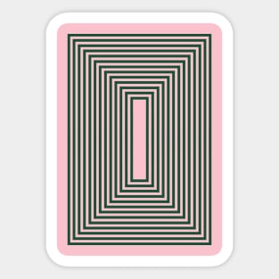 illusion square Sticker